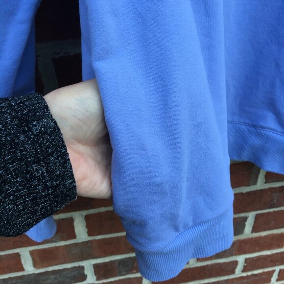 Fila Crewneck Sweatshirt Womens Large Purple Pockets Athleisure Cozy - Picture 4 of 8